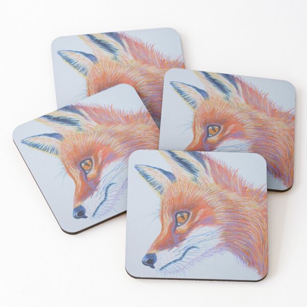 Item preview, Alert red fox head designed and sold by Julie Matthews.