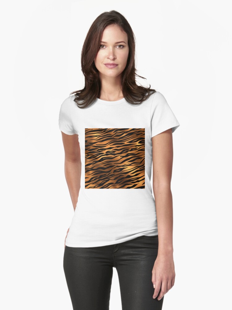 Orange Tiger Stripes Fur Animal Print  Graphic T-Shirt for Sale by  ColorFlowArt