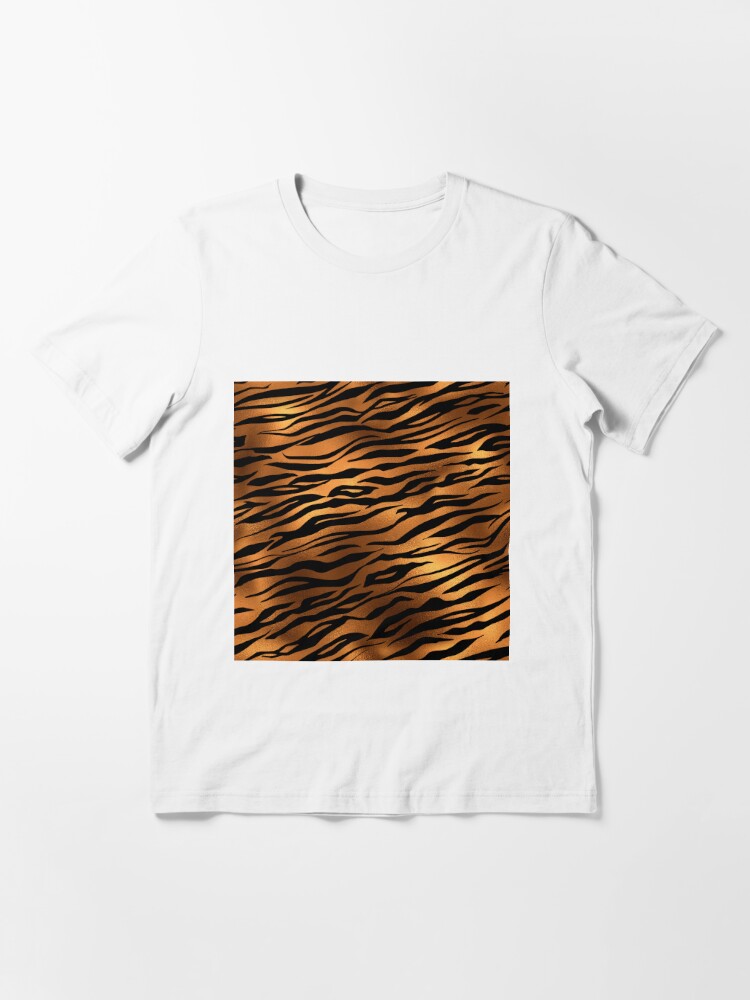 Orange Tiger Stripes Fur Animal Print  Graphic T-Shirt for Sale