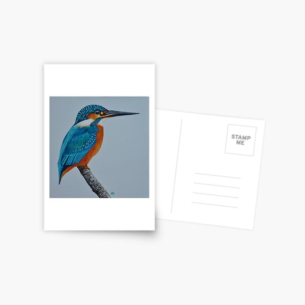 Punk blue emu bird Postcard for Sale by Julie Matthews