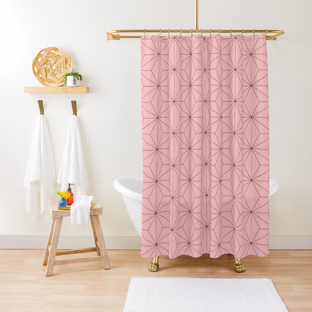 Nezuko Pattern Shower Curtain