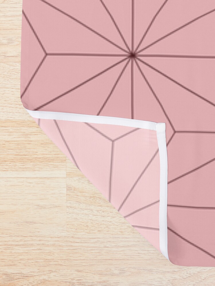 Alternate view of Nezuko Pattern Shower Curtain