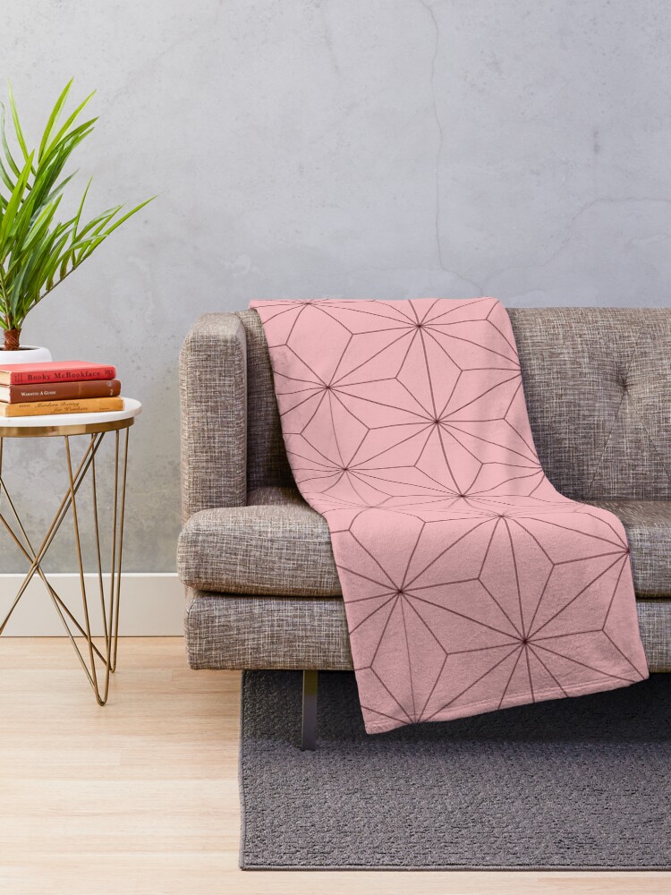 Alternate view of Nezuko Pattern Throw Blanket