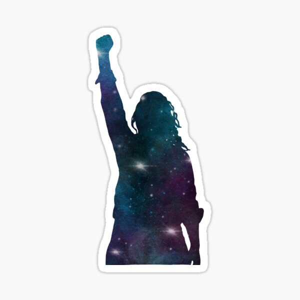 Galaxy Girl Feminist Resistance Leader Sticker