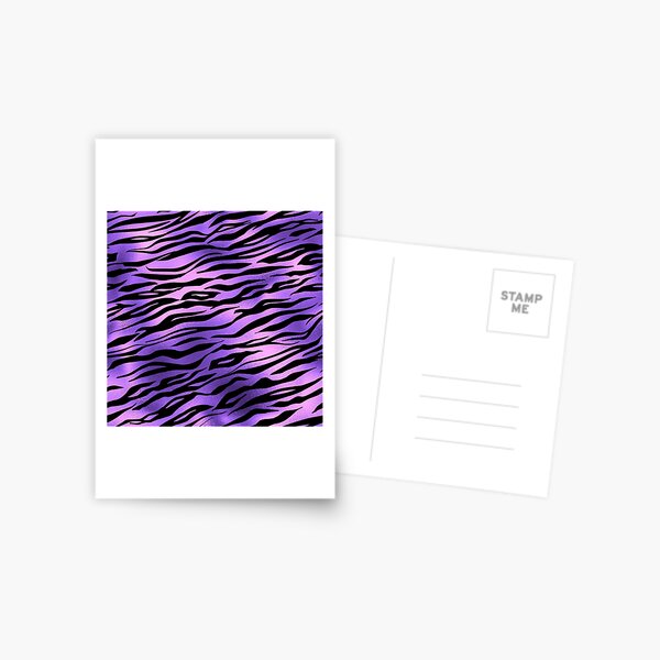 Item preview, Tiger Stripes Fur Metallic Animal Print Purple designed and sold by ColorFlowArt.