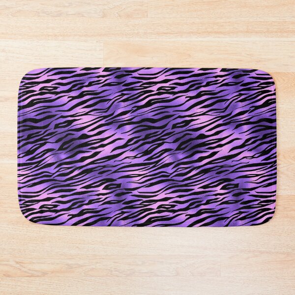Item preview, Tiger Stripes Fur Metallic Animal Print Purple designed and sold by ColorFlowArt.