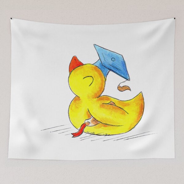 Item preview, Grad Ducky de goma designed and sold by KOKeefeArt.
