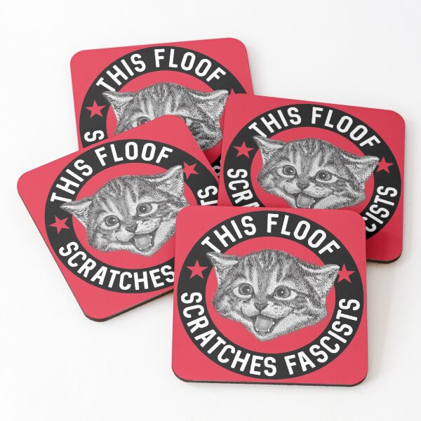 Item preview, Antifa Kitten designed and sold by Anarcha-Maenad.