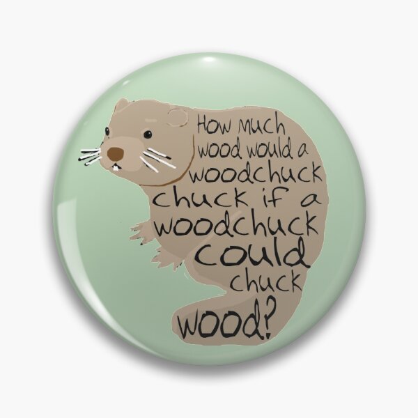 Item preview, Woodchuck Tongue Twister designed and sold by Amy Hadden.