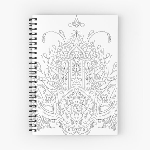 Artikelvorschau, Hamsa Hand Line Art. entworfen und verkauft von Caummon Thread.