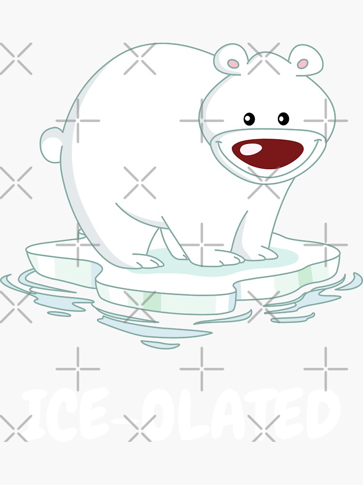 Ice-olated Ice Bear Sticker for Sale by palaco210