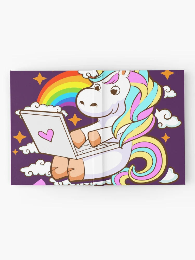 Thumbnail 2 of 3, Journal, Cute Unicorn Coder Code Programmer Computer Science designed and sold by frittata.