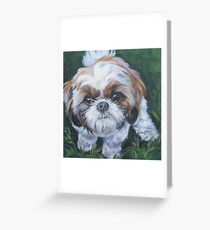 Shih Tzu Fine Art Painting Greeting Card