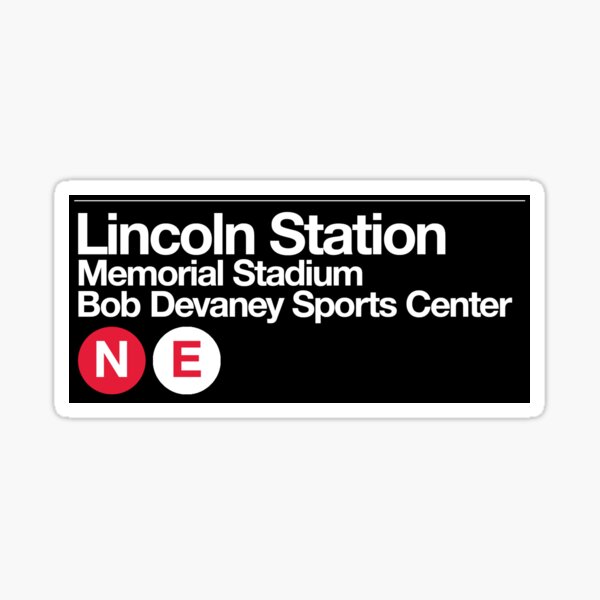 Item preview, Lincoln, Nebraska Subway Sign designed and sold by katiemahar.