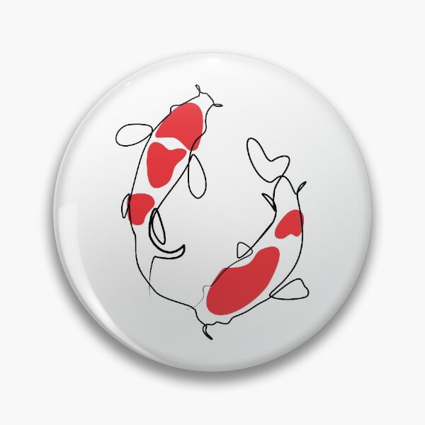 Item preview, Koi - Single Line Drawing designed and sold by rulamin.