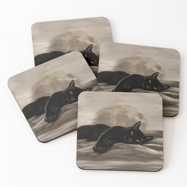 Item preview, Black Cat chilling designed and sold by k9printart.