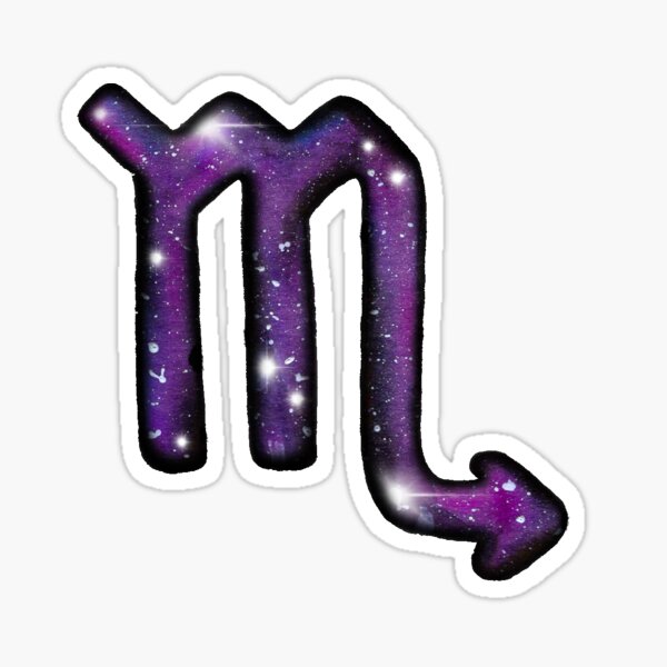 Scorpio Galaxy Zodiac Sticker Sticker
