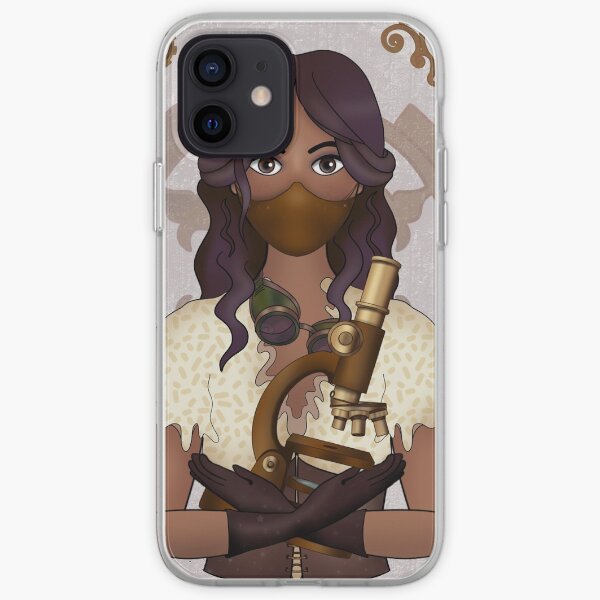 Microbiologist with Mask (SteamPunk Art) iPhone Soft Case