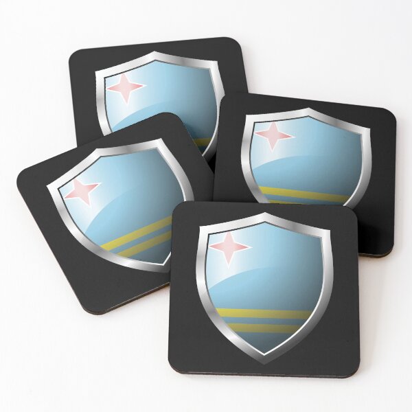 Item preview, Strong Aruba Flag Shield Country designed and sold by HelloFromAja.