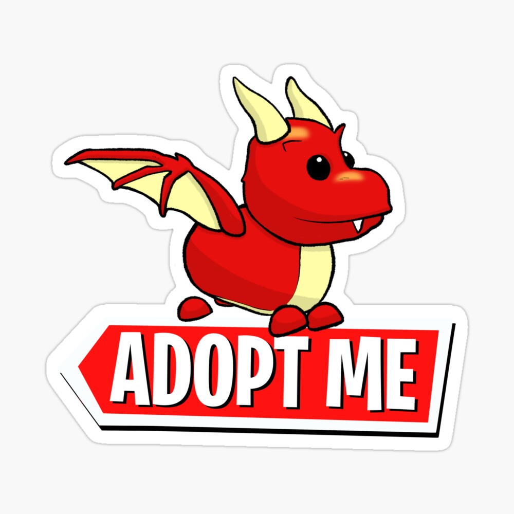 Adopt Me Dragon Framed Art Print By Pickledjo Redbubble
