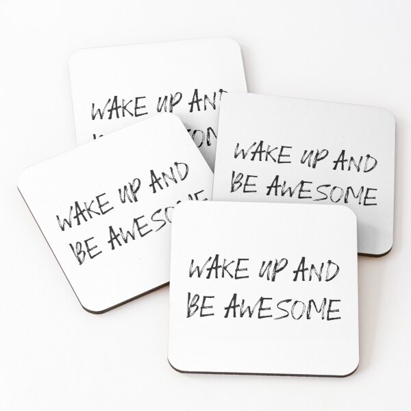 Item preview, wake up and be awesome designed and sold by motivation4you.