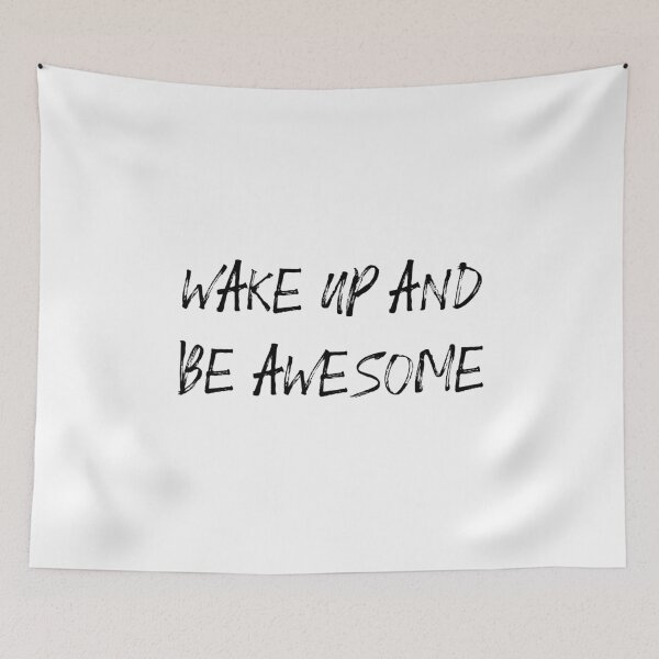 Item preview, wake up and be awesome designed and sold by motivation4you.