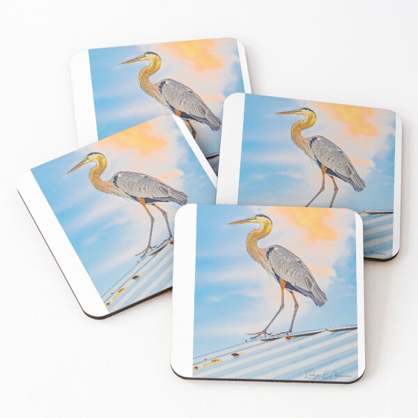 Item preview, Sunset Heron 2 designed and sold by Just My Nature Photography.