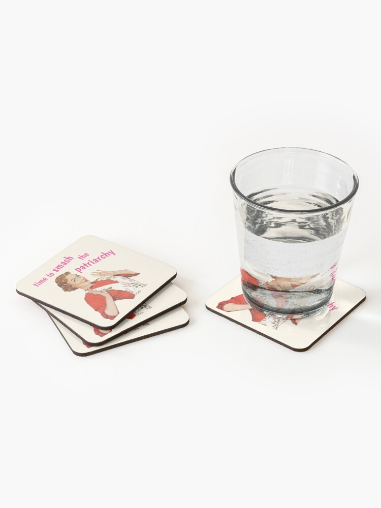 Alternate view of Time to Smash the Patriarchy! Coasters (Set of 4)