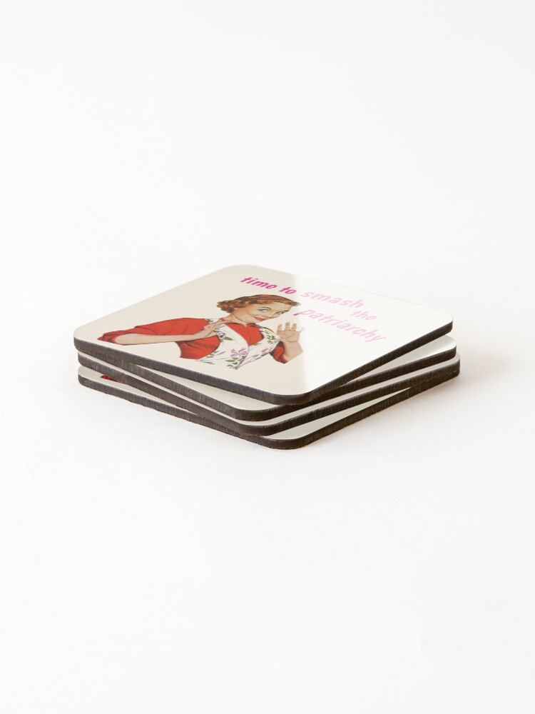 Alternate view of Time to Smash the Patriarchy! Coasters (Set of 4)