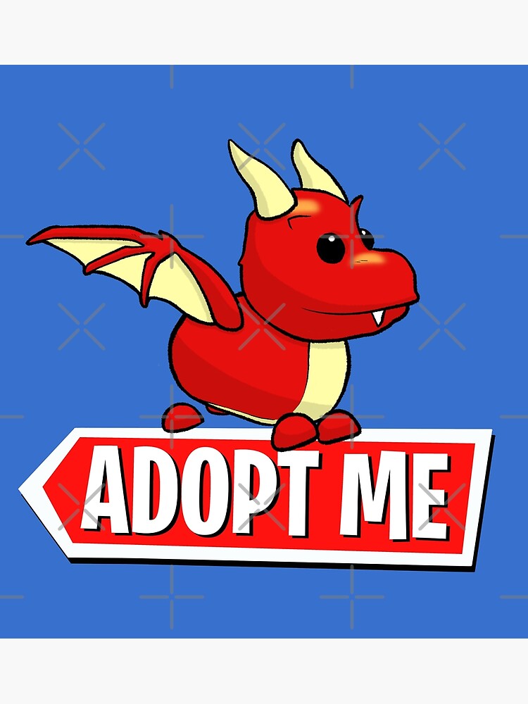 Adopt Me Dragon Greeting Card By Pickledjo Redbubble - roblox adopt me pets dragon