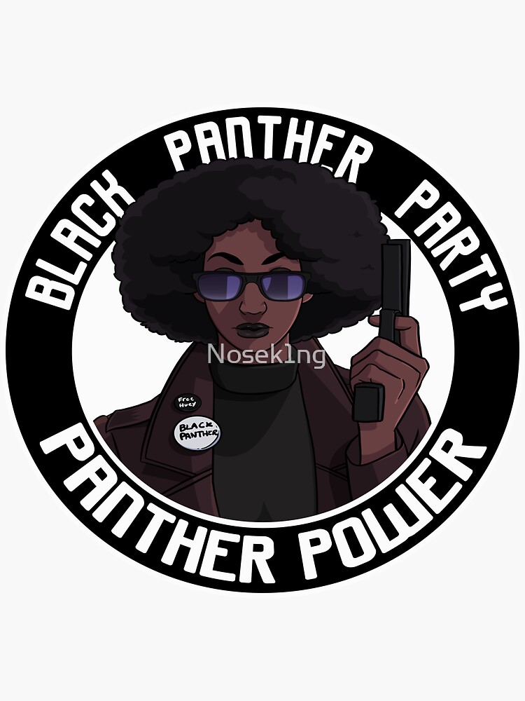 Black Panther Party Logo Sticker By Nosek1ng Redbubble