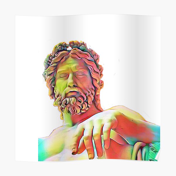 toma de la mitología griega Zeus Póster