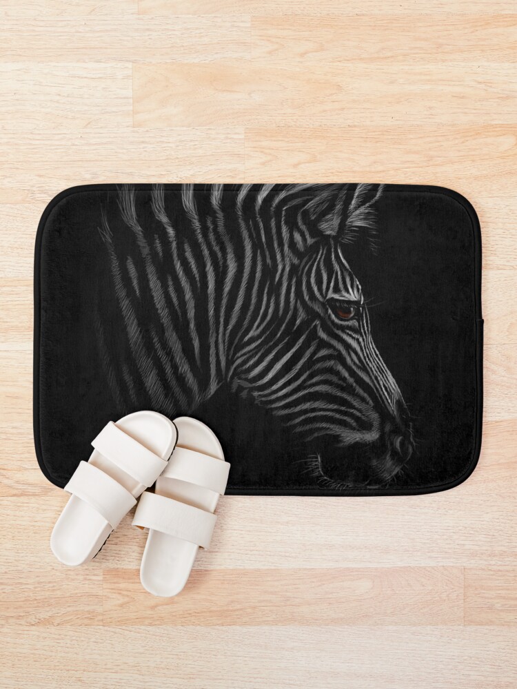 "AFRICAN ZEBRA " Bath Mat for Sale by johnnyssandart Redbubble