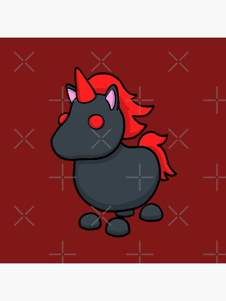 Evil Unicorn Art Board Print By Pickledjo Redbubble - evil unicorn adopt me roblox