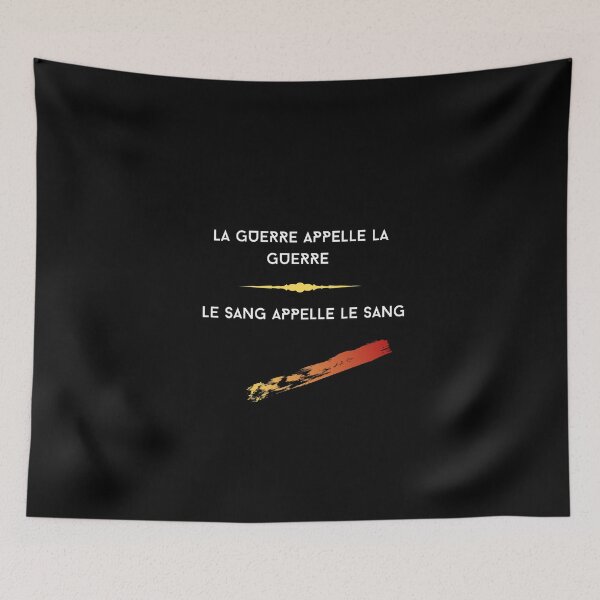 Item preview, La guerre appelle la guerre le sang appelle le sang designed and sold by goseriesfilms.