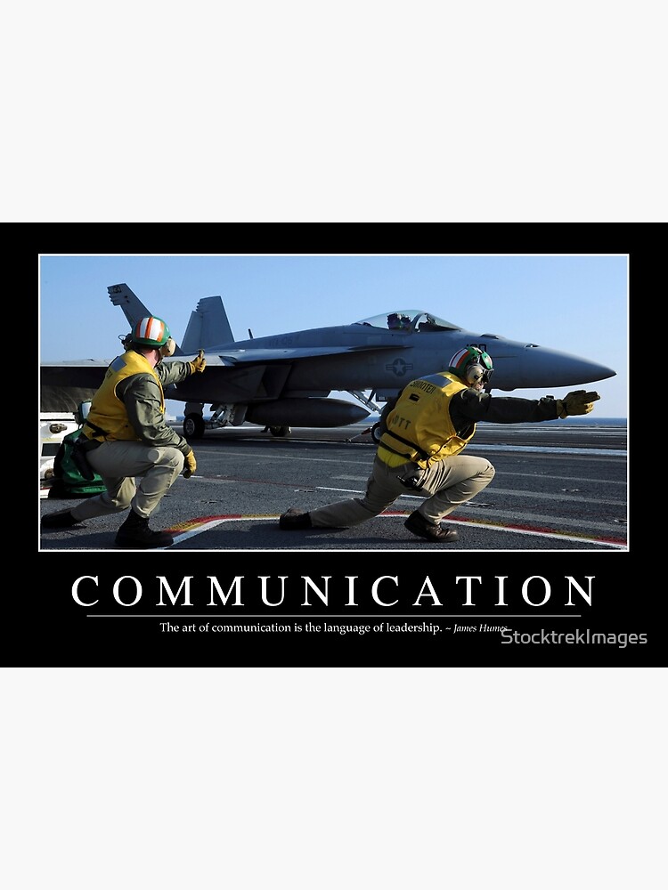 Communication: Inspirational Quote and Motivational Poster by StocktrekImages