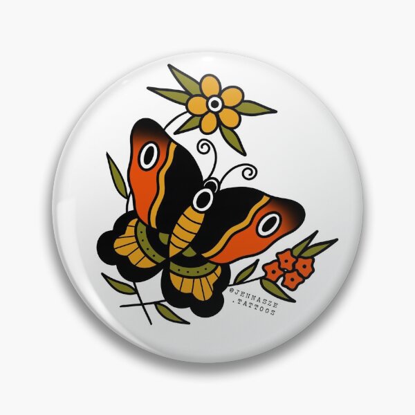 Item preview, Old Flash Butterfly  designed and sold by jennaszetattoos.