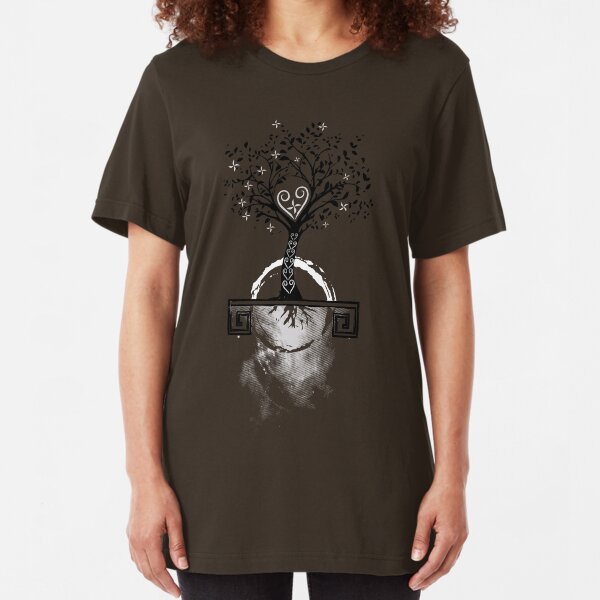 Hmong Tree of Life Slim Fit T-Shirt