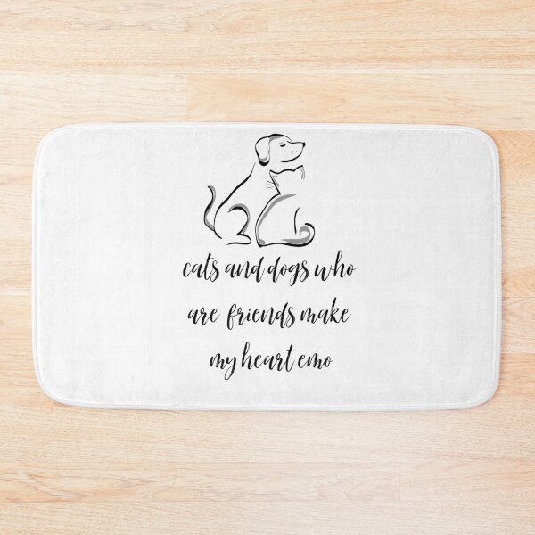 Item preview, emo heart - cats and dogs designed and sold by thatbookgal.