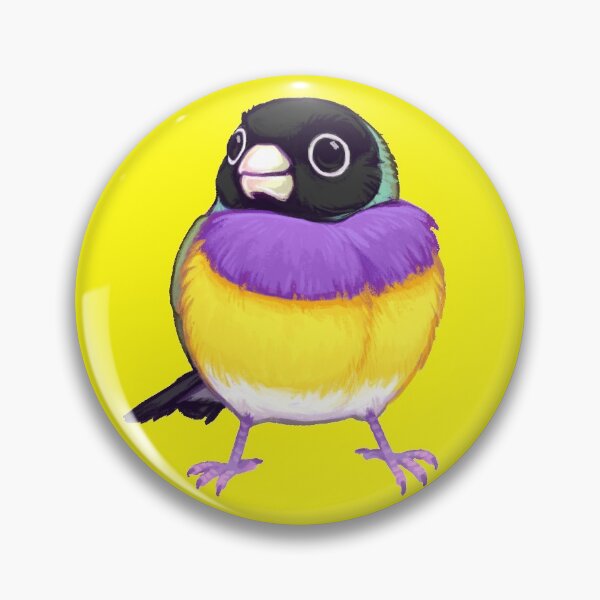 Pride Birds: Gouldian Finch Pin