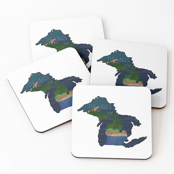Item preview, Michigan Lakes Are Calling and I Must Go | Cherie's Art Original (c)2020 designed and sold by CheriesArt.