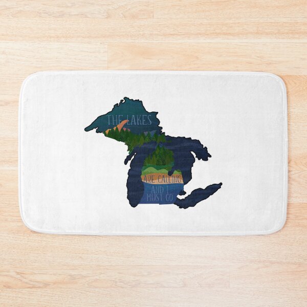 Item preview, Michigan Lakes Are Calling and I Must Go | Cherie's Art Original (c)2020 designed and sold by CheriesArt.