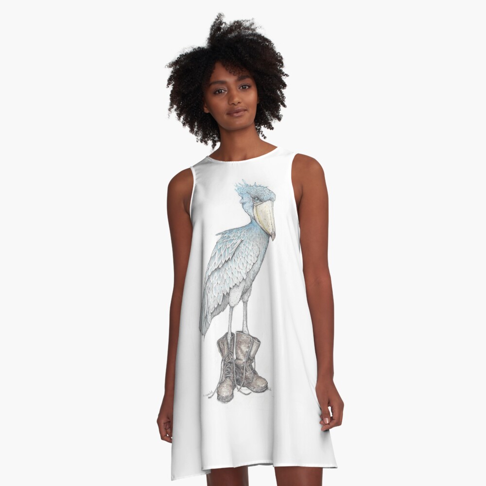 Item preview, A-Line Dress designed and sold by JimsBirds.