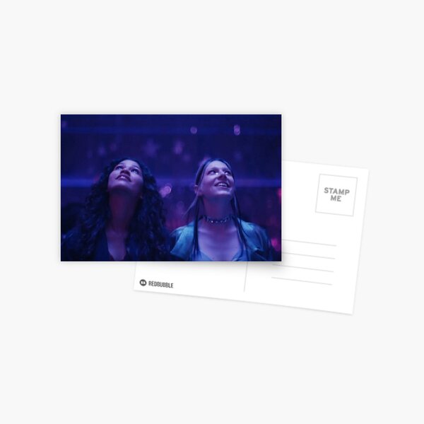Euphoria rue and Jules Postcard