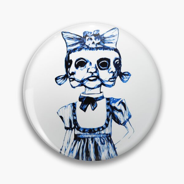 Item preview, don't stare too long - blue ink drawing by minxi designed and sold by Kari Sutyla.