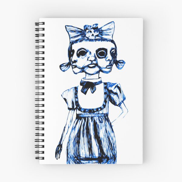 Item preview, don't stare too long - blue ink drawing by minxi designed and sold by Kari Sutyla.