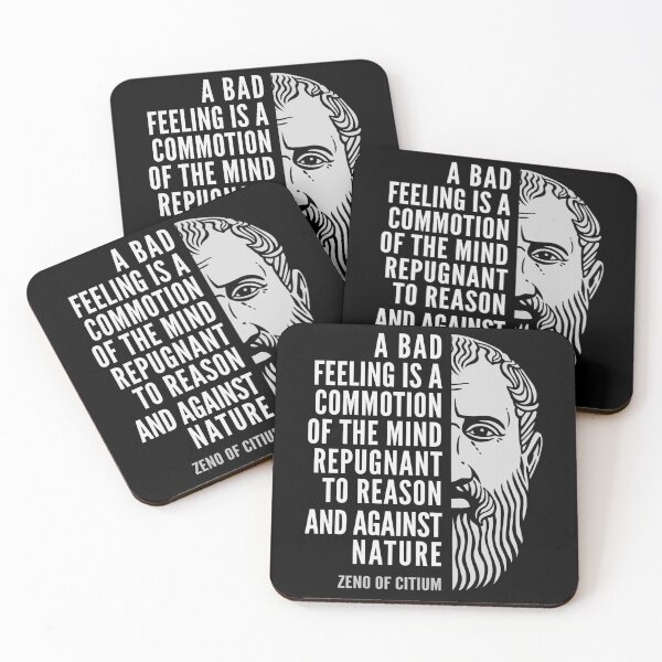 Item preview, Zeno of Citium Inspirational Stoicism Quote: A Bad Feeling designed and sold by Elvin Dantes.