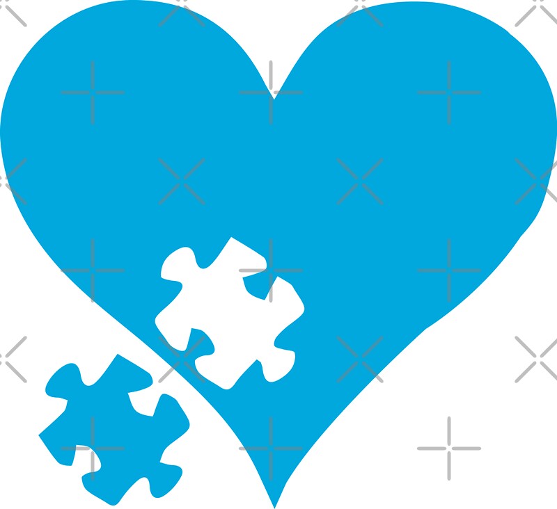U0026quot Autism Puzzle Heart U0026quot Stickers By Lolotees