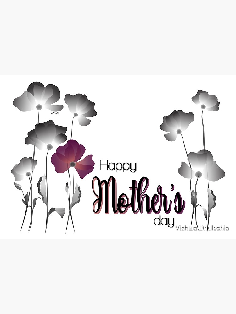 Tarjetas de felicitación «Orquídeas del Día de la Madre - B & W» de  MerakiVD | Redbubble