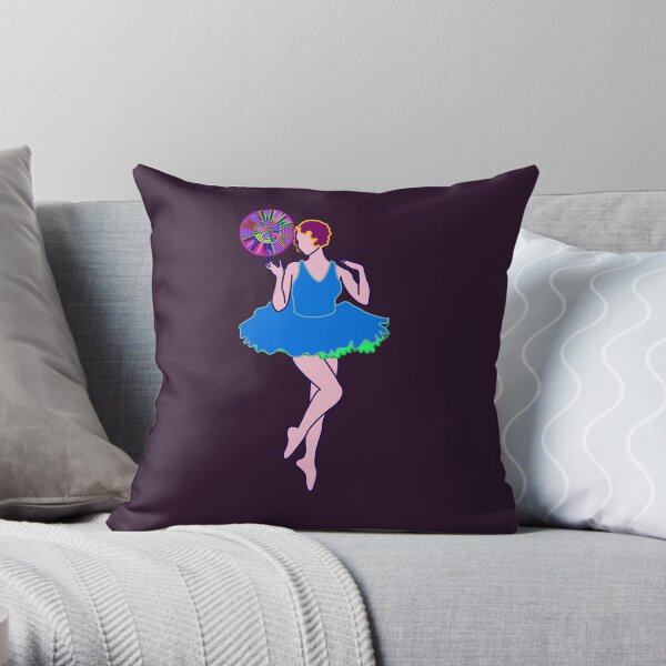 Marvelous Carnival Ballerina Throw Pillow